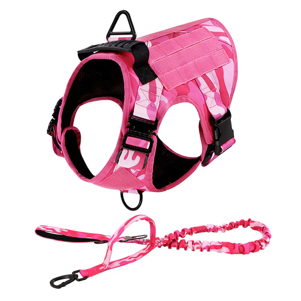 Military Camouflage Adjustable Dog Harness