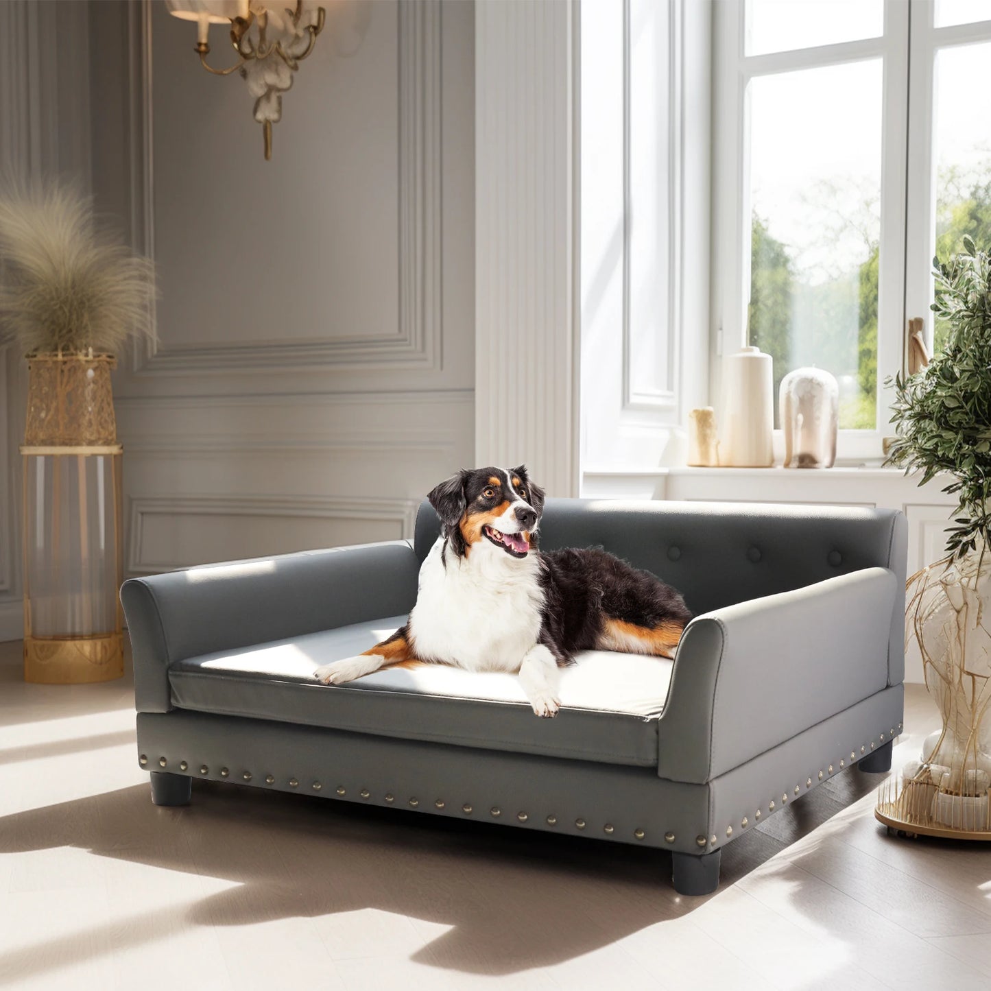 BINGOPAW Elevated Dog Bed Sofa For Dogs Durable Modern Couch