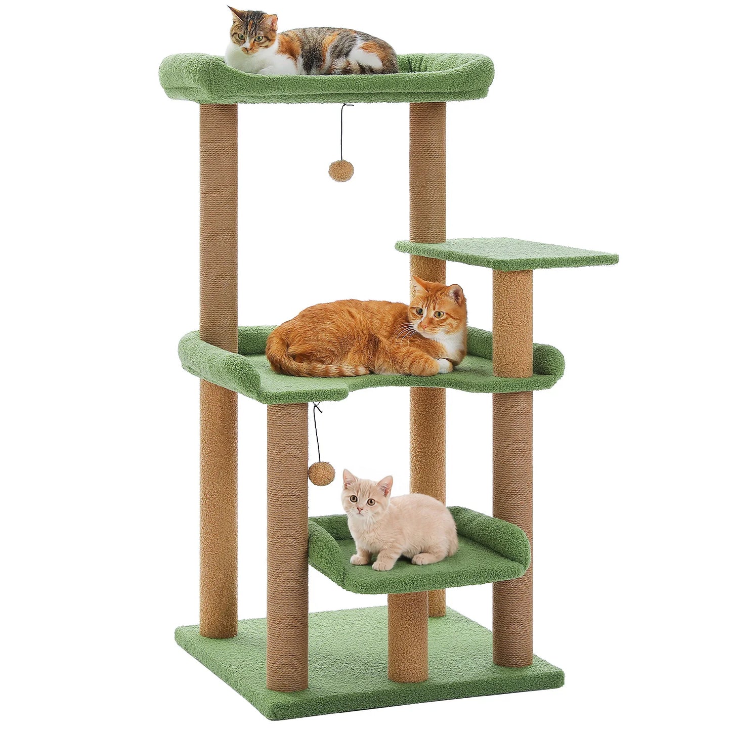 PAWZ Road Multilevel Cat Tree With Sisal Posts And Perch
