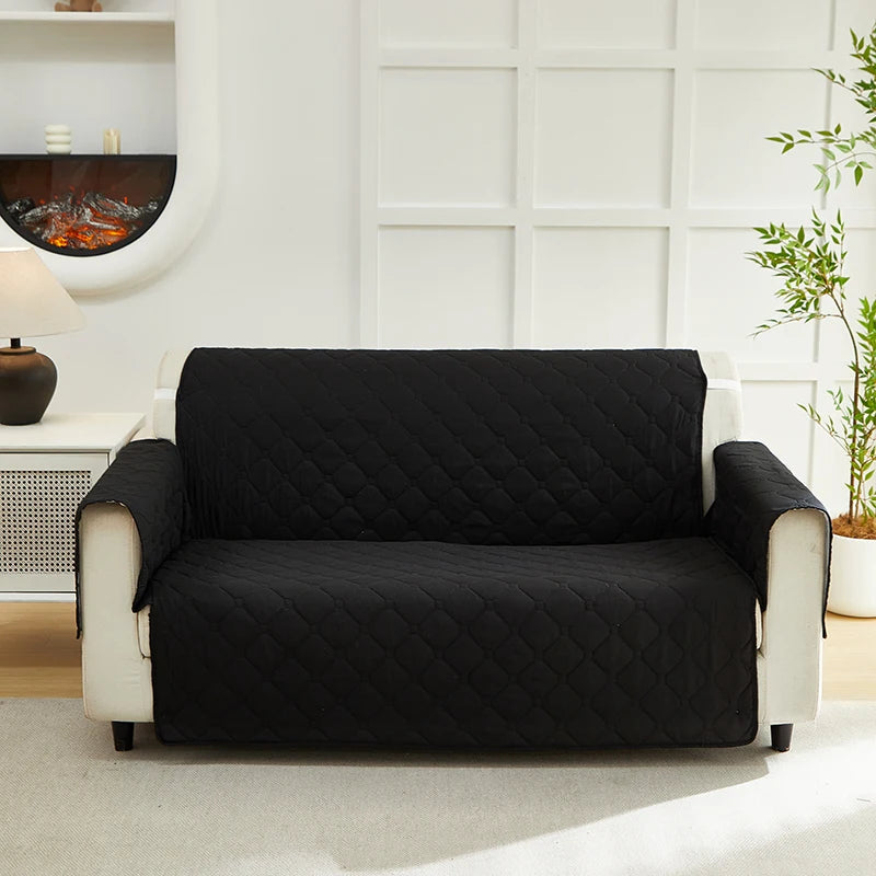 XM Luvetoria Quilted Integrated Sofa Cover For Living Room Slipcover