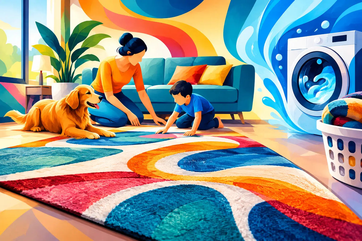 Choosing Washable Area Rugs for Busy Homes