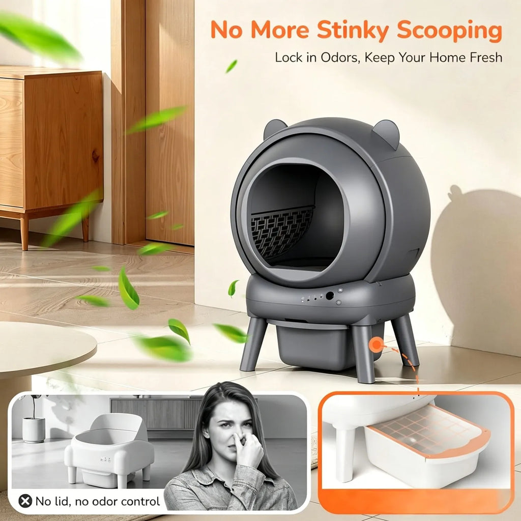 Automatic Self Cleaning Cat Litter Box