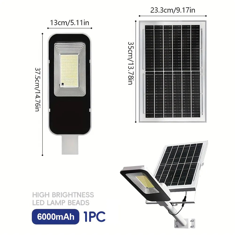 Outdoor Solar Street Lamps 4 Pack 6000mAh Waterproof
