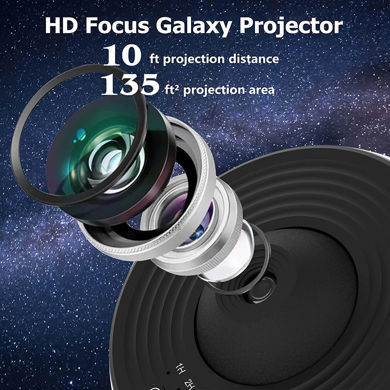 Night Light Galaxy Projector Starry Sky Projector 360° Rotate Planetarium Lamp For Kids Bedroom Valentines Day Gift Wedding Deco Pet and Home Outlet