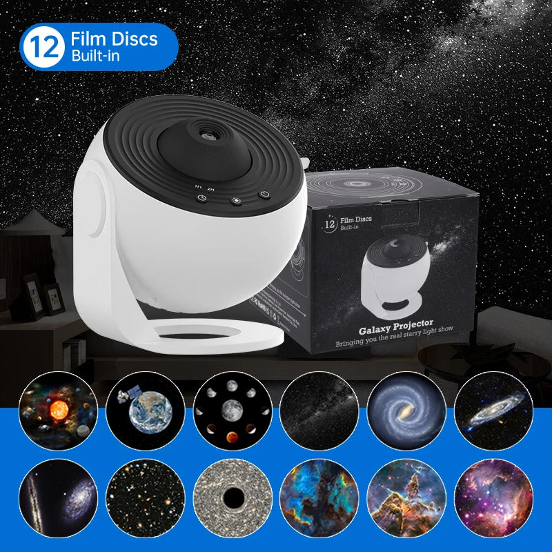 Night Light Galaxy Projector Starry Sky Projector 360° Rotate Planetarium Lamp For Kids Bedroom Valentines Day Gift Wedding Deco Pet and Home Outlet