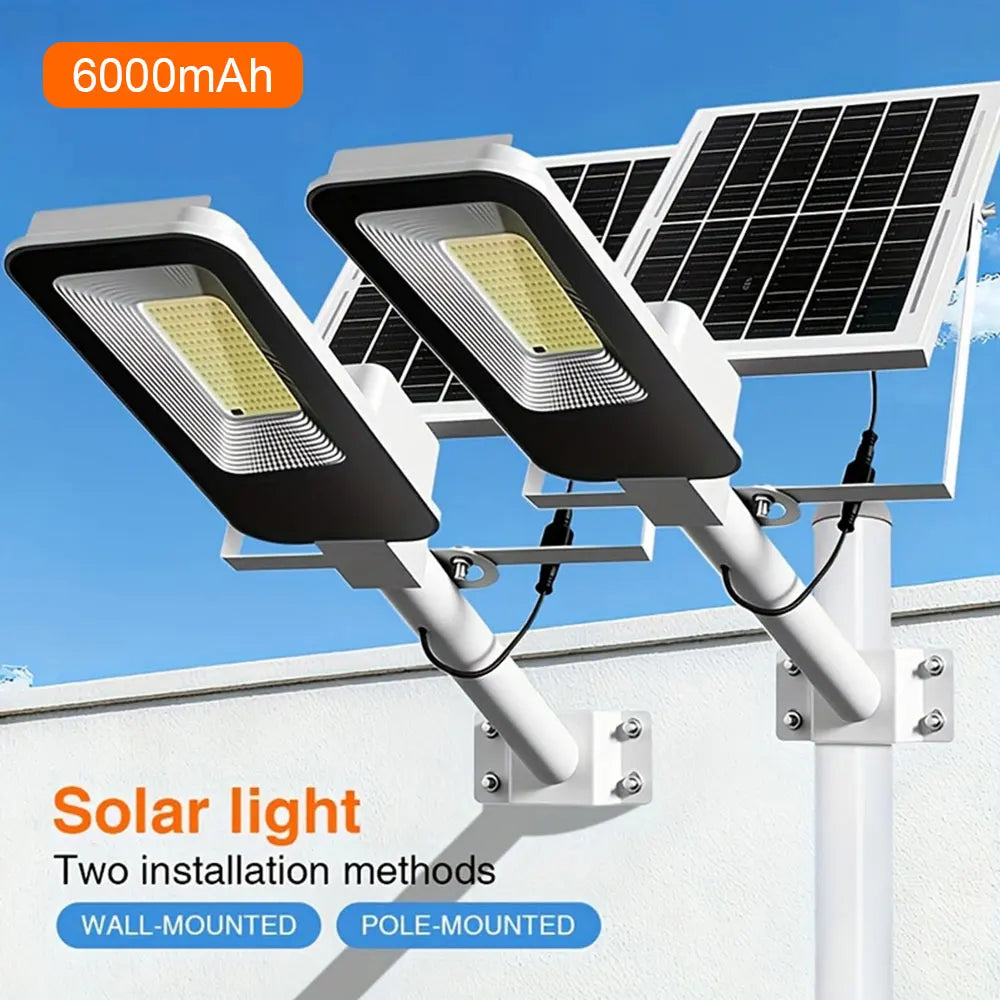Outdoor Solar Street Lamps 4 Pack 6000mAh Waterproof
