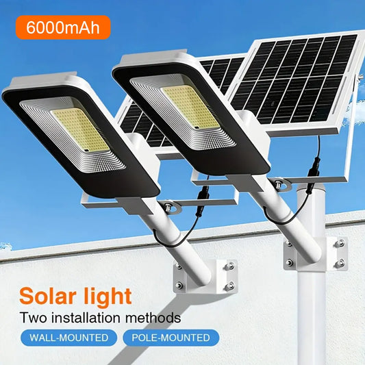 Outdoor Solar Street Lamps 4 Pack 6000mAh Waterproof