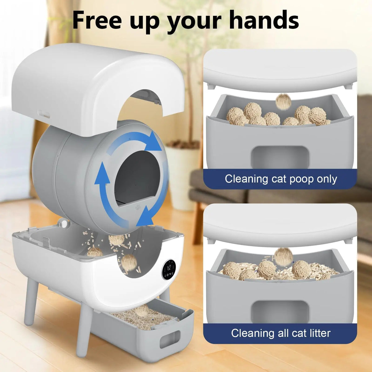 Automatic Cat Litter Box With App