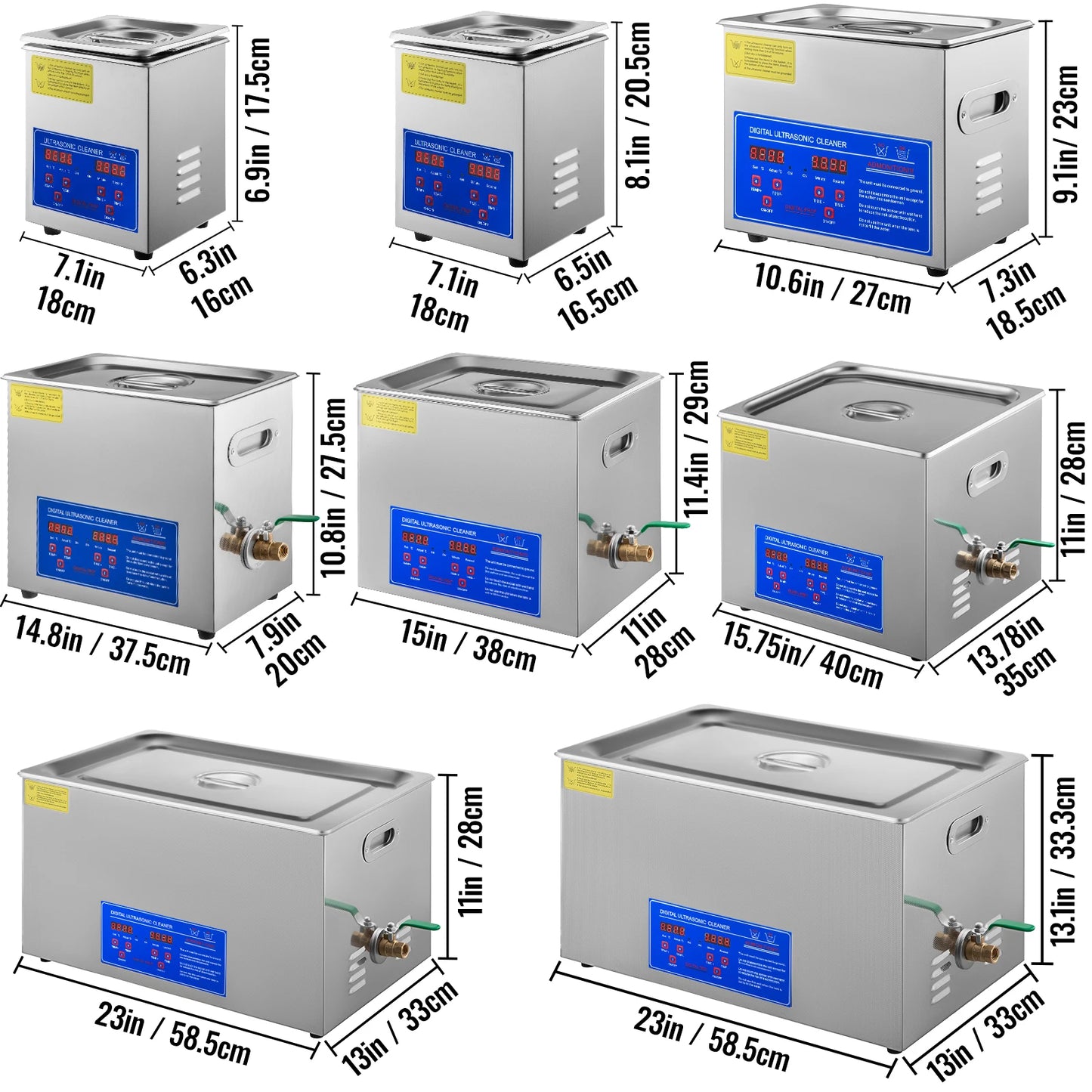 SucceBuy Ultrasonic Cleaner For Dishes And Home Cleaning
