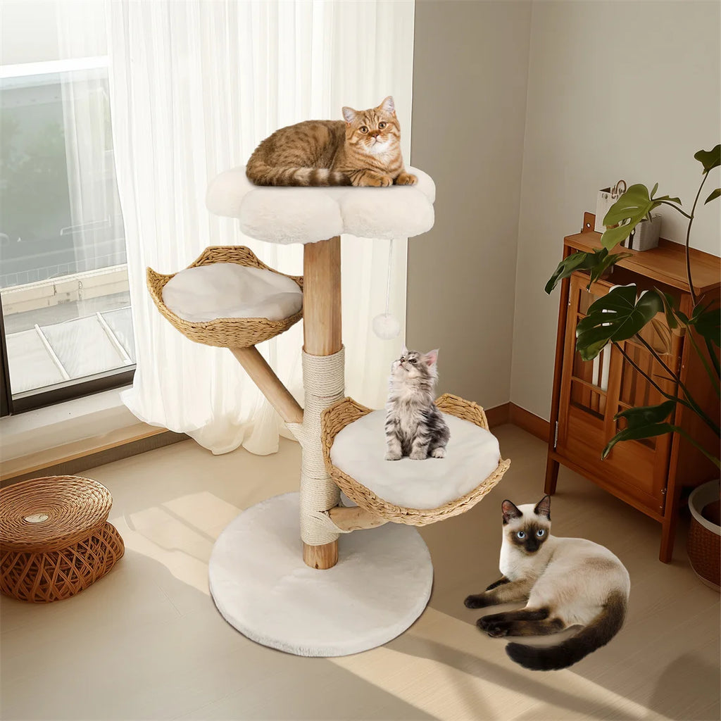 BingoPaw Modern Cat Tree Climbing Activity Center With Scratching Post Pet and Home Outlet