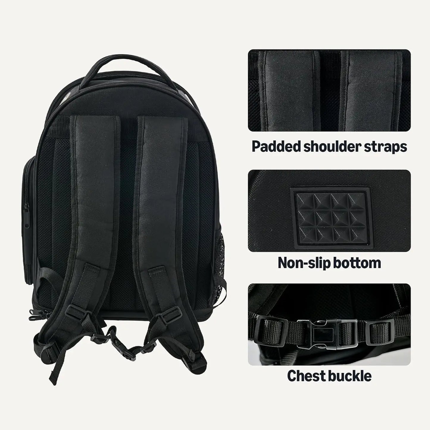 Collapsible Pet Carrier Backpack for Small Pets with Bubble Window