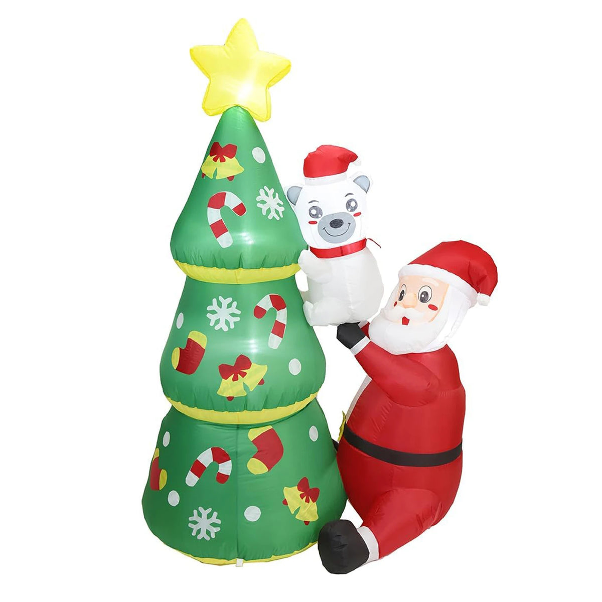 HiMISS Lighted Christmas Inflatable Santa