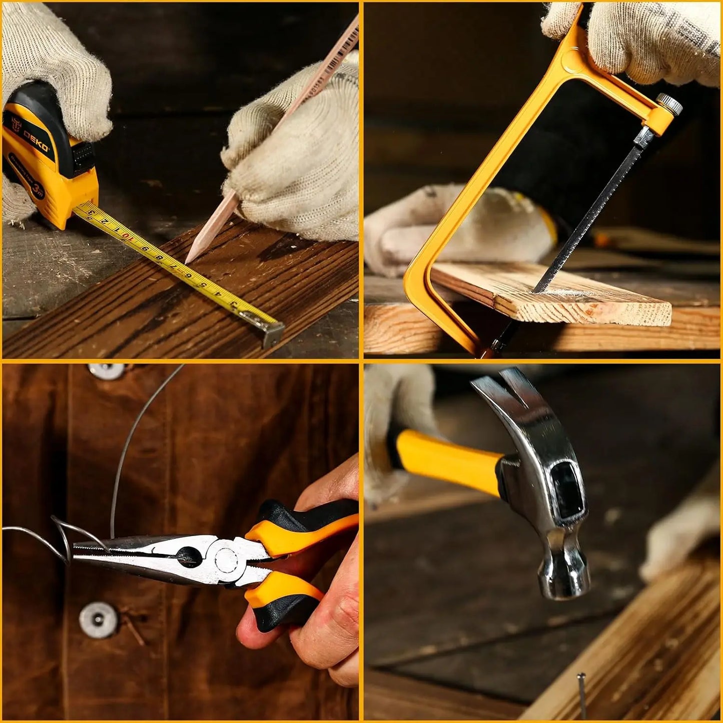 DEKO Home Mechanic Toolbox With 12V Cordless Drill Tool Set
