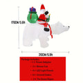 Christmas LED Inflatable Santa Riding Polar Bear With Shaking Head Pet and Home Outlet