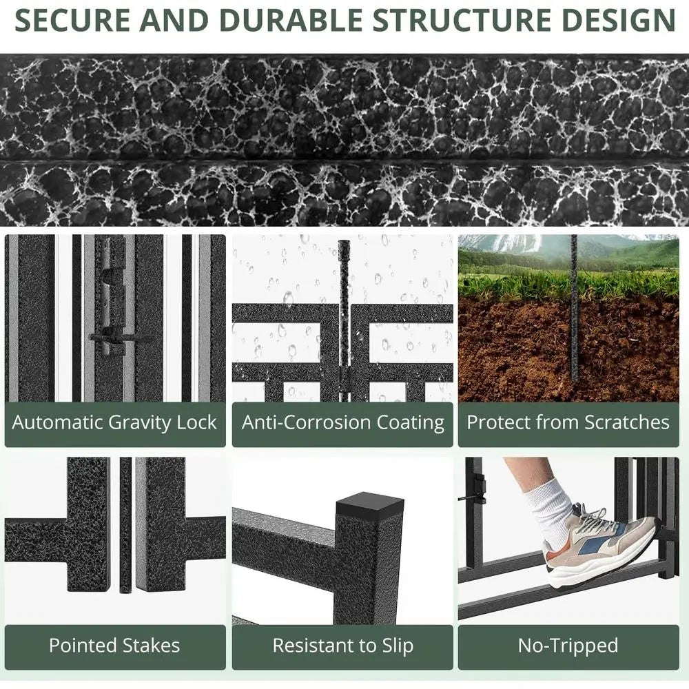 Portable Dog Playpen For Indoor And Outdoor Use Durable Metal