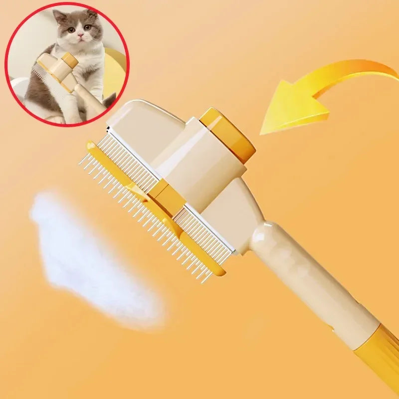 One Button Self Cleaning Dog Comb And Cat Brush For Pets