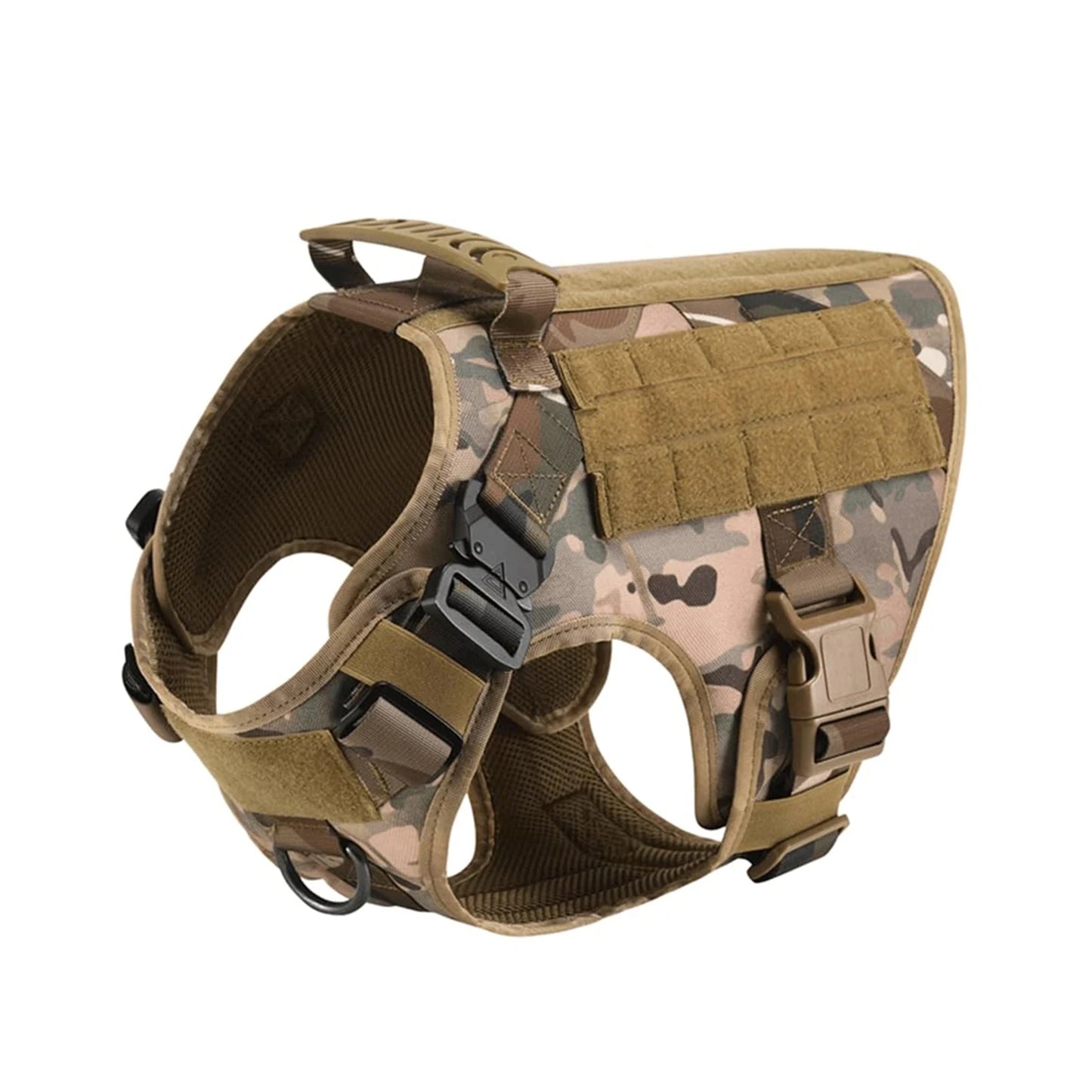 Tactical Padded Nylon Dog Harness Vest With Leash And Collar