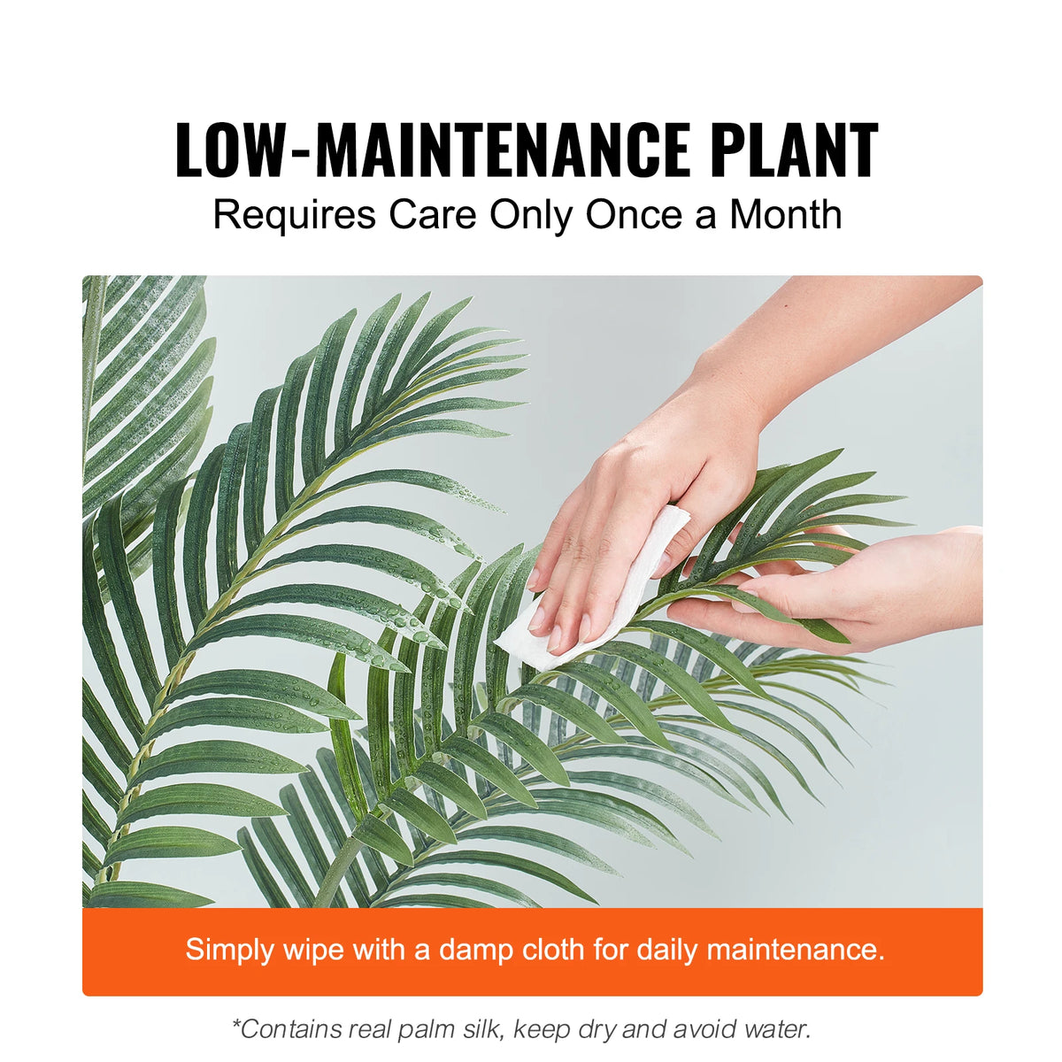 SucceBuy Artificial Palm Tree 4/5/6 FT Faux Plant Secure PE Material & Anti-Tip Tilt Protection Low-Maintenance Plant for Home Pet and Home Outlet