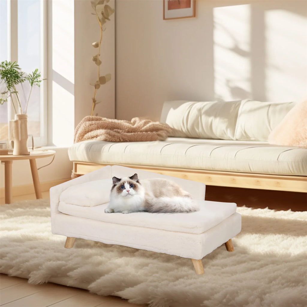 BINGOPAW Elevated Waterproof Pet Sofa Bed with Backrest Pet and Home Outlet