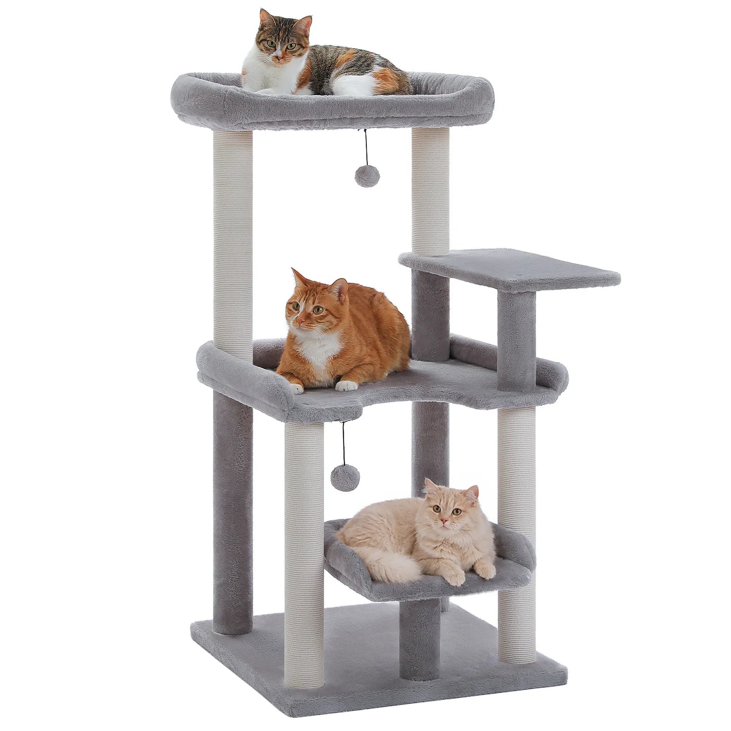 PAWZ Road Multilevel Cat Tree With Sisal Posts And Perch