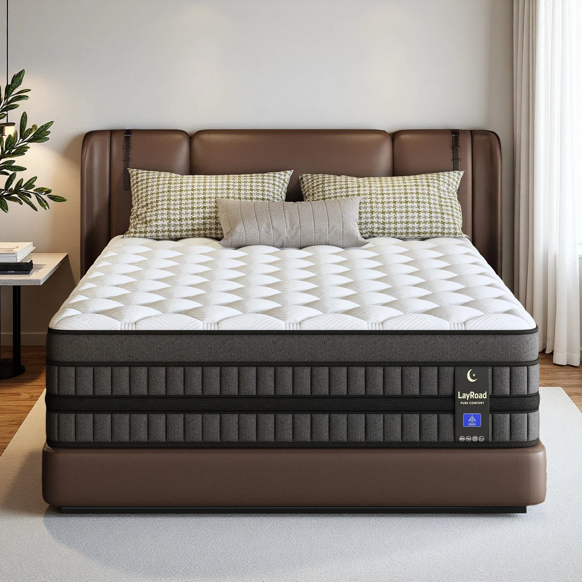 LAYROAD Hybrid Memory Foam Mattress 