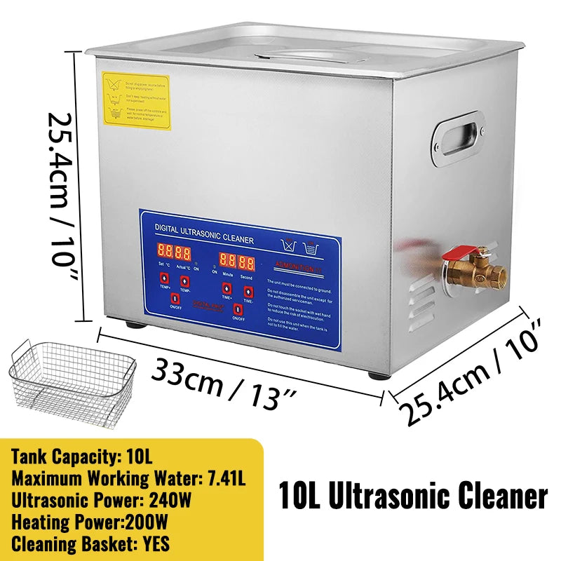 SucceBuy Ultrasonic Cleaner For Dishes And Home Cleaning
