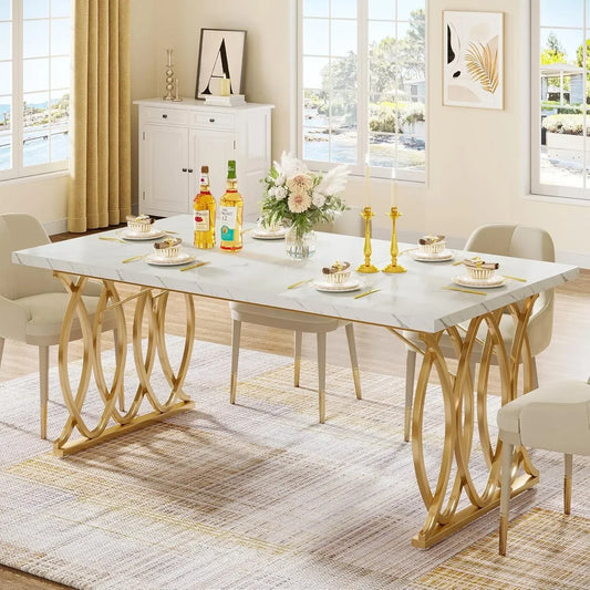 Little Tree Modern Dining Table Rectangular Dining Room Furniture