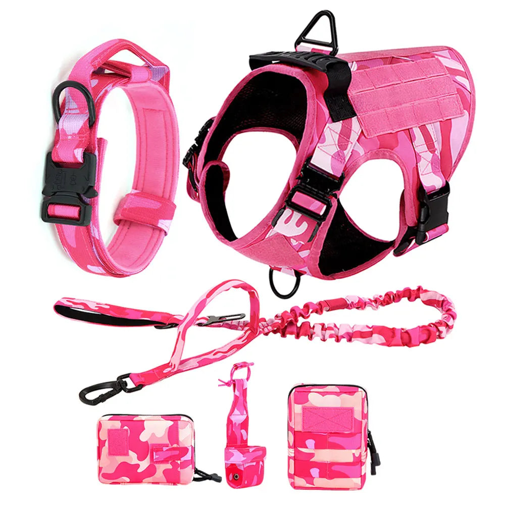 Military Camouflage Adjustable Dog Harness