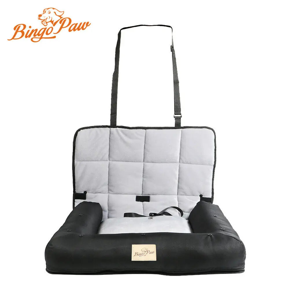 BINGOPAW Dog Car Seat Bed Waterproof Pet Cushion Mat Carrier