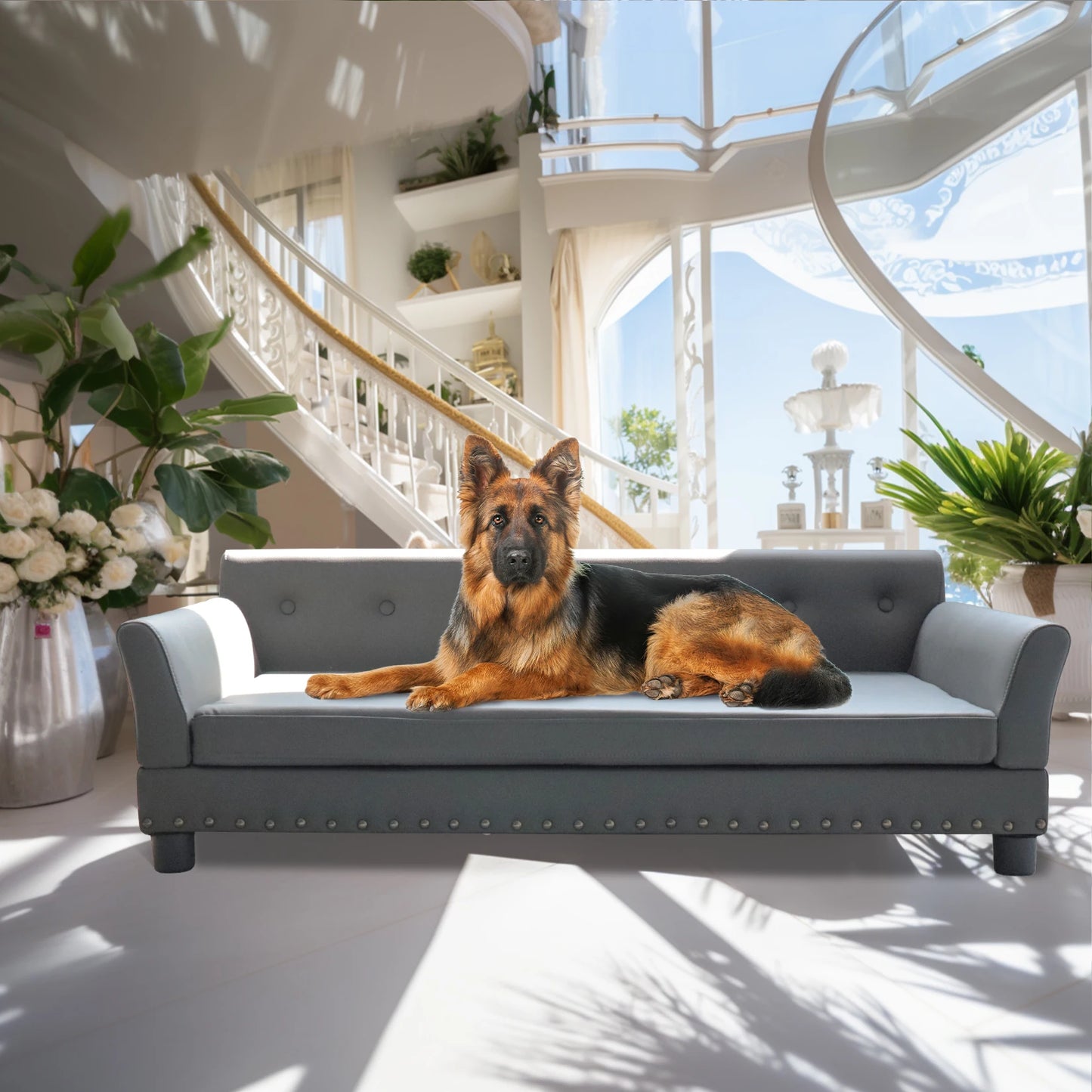 BINGOPAW Elevated Dog Bed Sofa For Dogs Durable Modern Couch