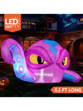 4 FT Tall Halloween Inflatable Purple Octopus Head with Tentacles Broke Out from Window with Built-in LEDs Blow Up for Halloween Window Decor, Outdoor Yard Garden Lawn Party Decoration Pet and Home Outlet