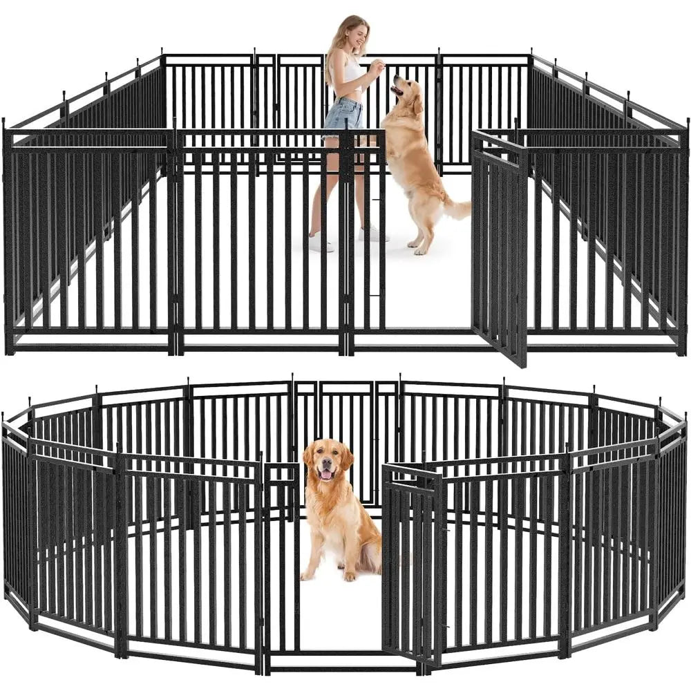 Portable Dog Playpen For Indoor And Outdoor Use Durable Metal