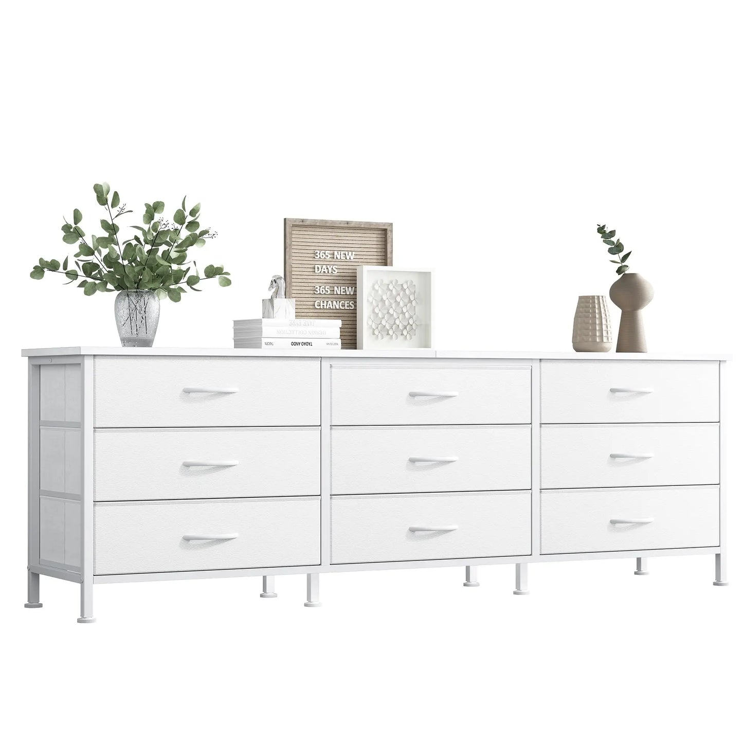 JHK Modern Living Room Media Cabinet With Storage Drawers