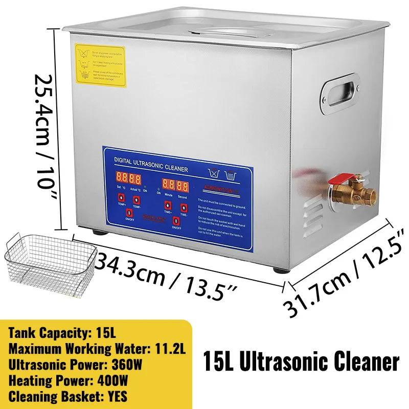 SucceBuy Ultrasonic Cleaner For Dishes And Home Cleaning