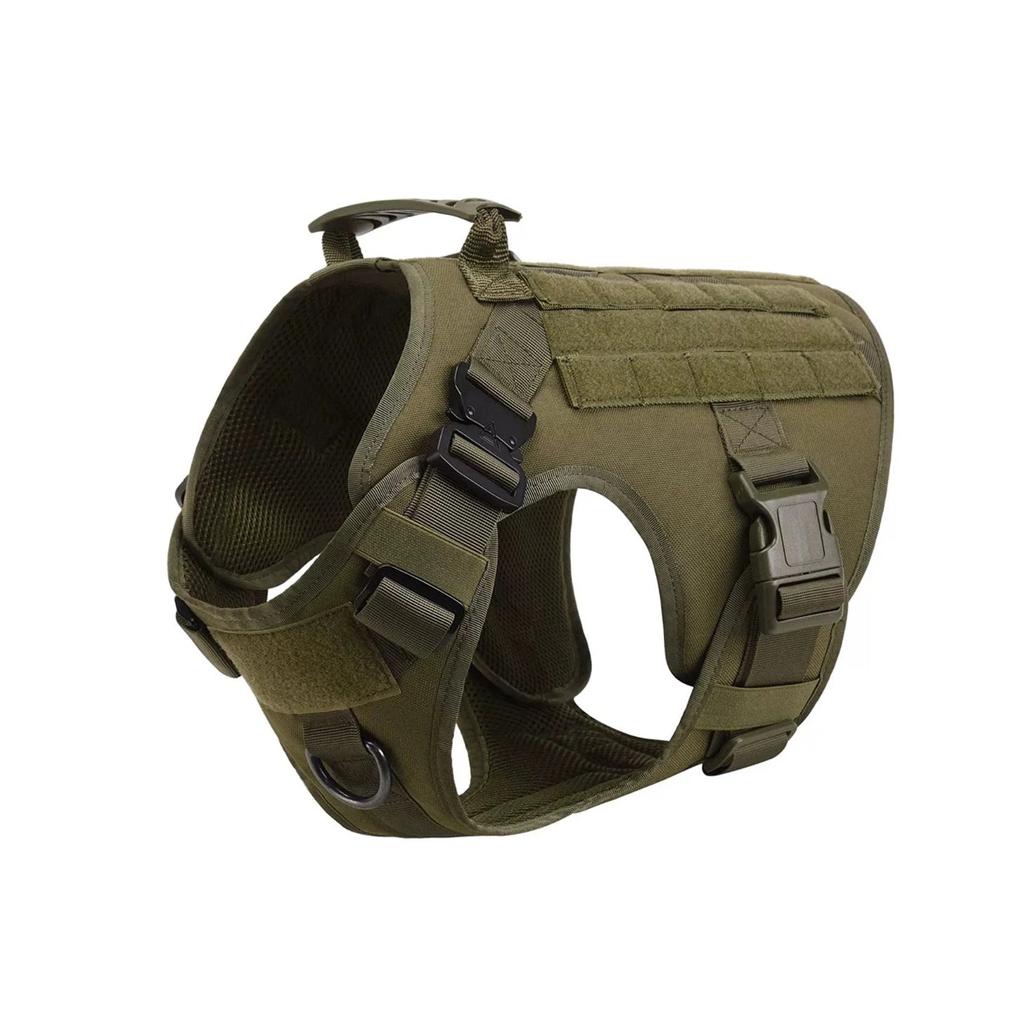 Tactical Dog Harness With Molle Pouches For Medium To Large Dogs