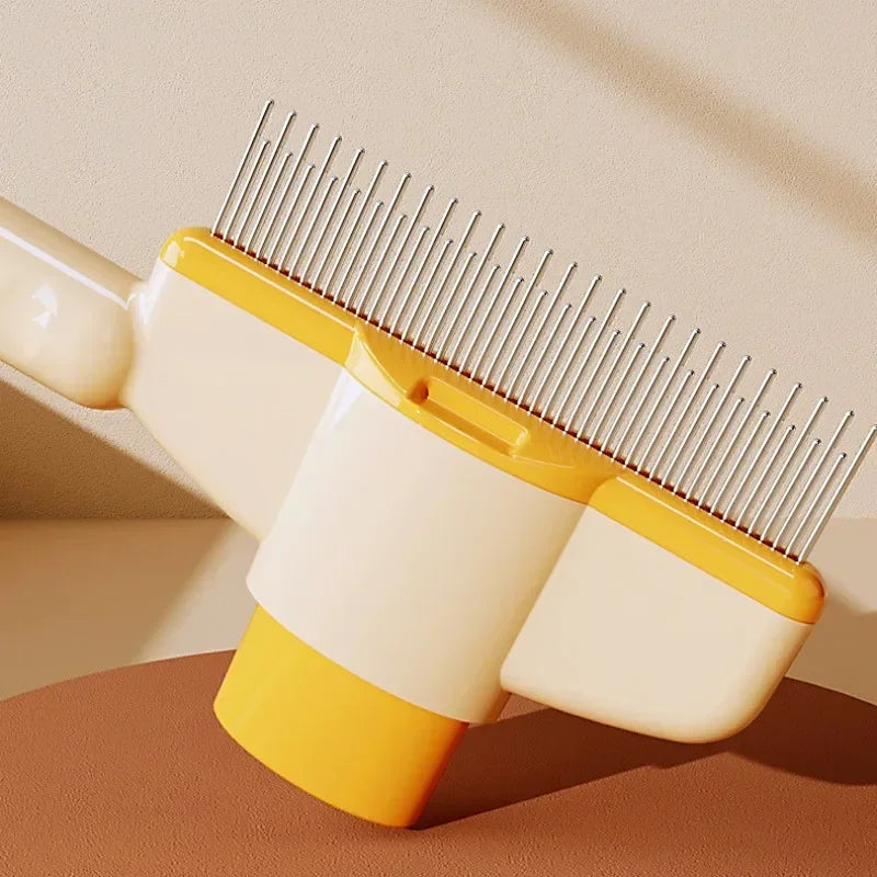 One Button Self Cleaning Dog Comb And Cat Brush For Pets