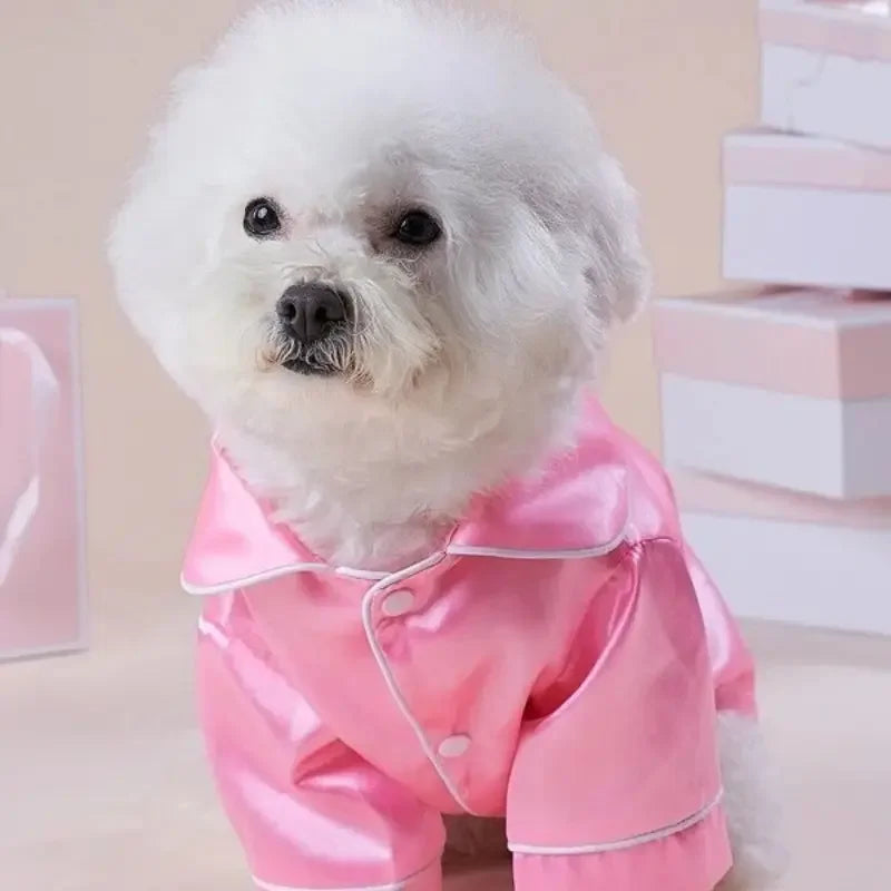 Comfortable Silk Button Closure Pet Pajamas