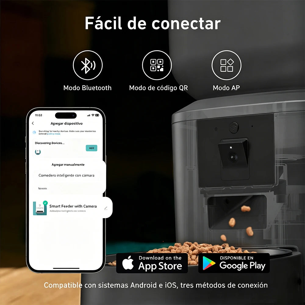 Nityers 8L Smart WiFi Cat Feeder With Night Vision Camera