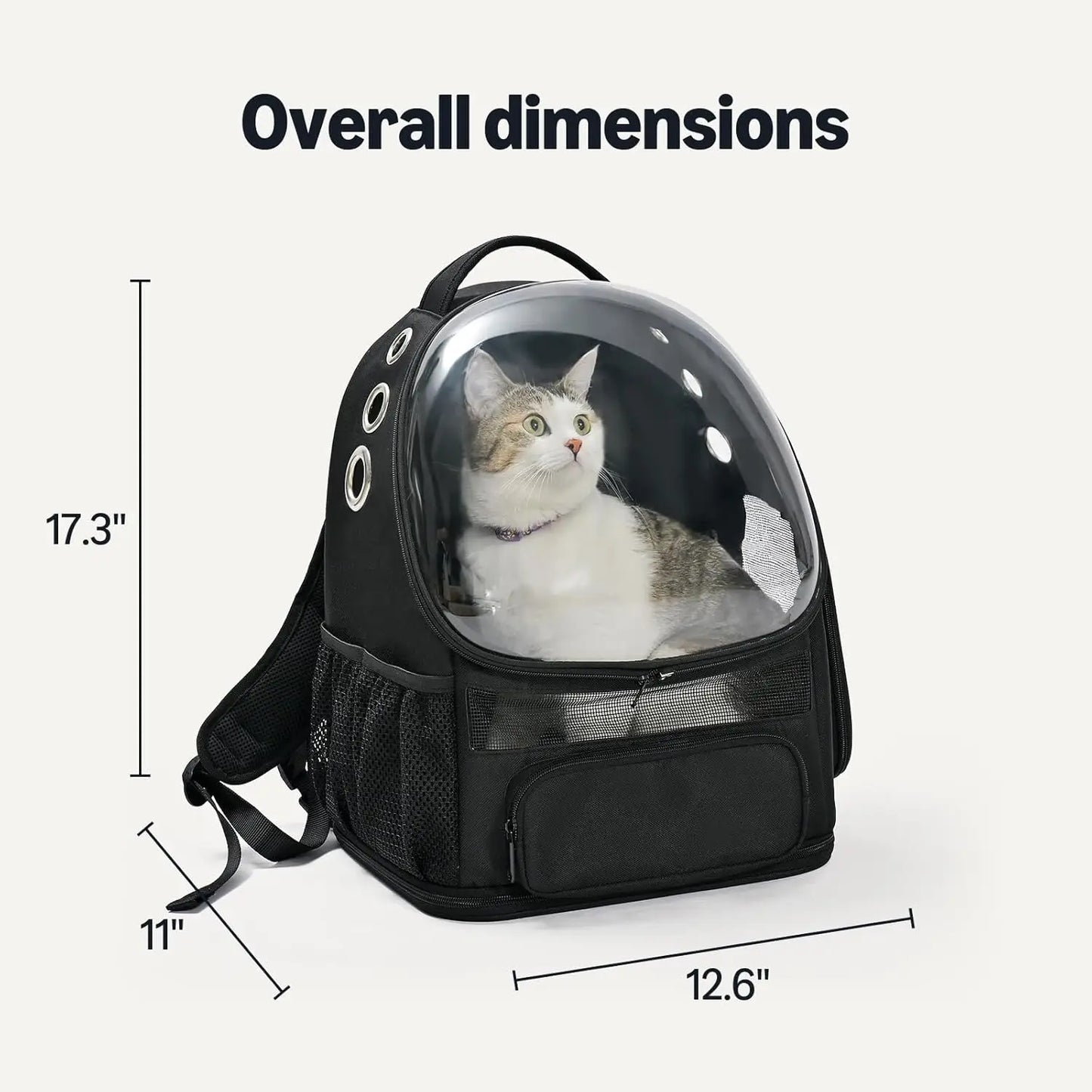 Collapsible Pet Carrier Backpack for Small Pets with Bubble Window