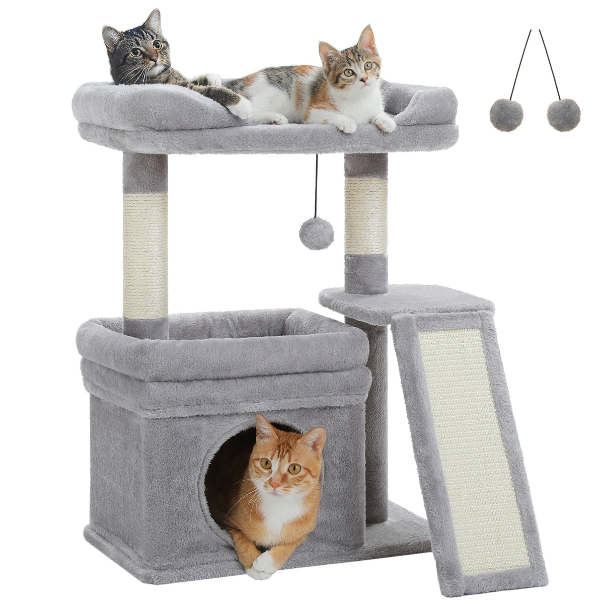 Small Indoor Cat Tree with Condo