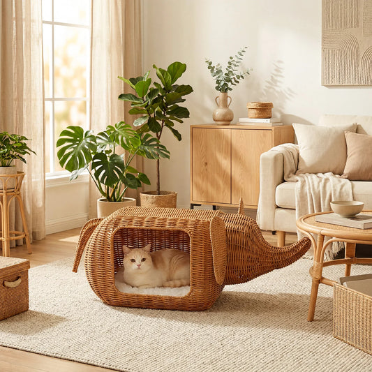 PAWZ Road CN Elephant Cat Condo With Plush Cushion