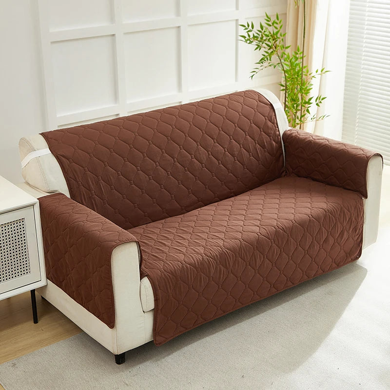 XM Luvetoria Quilted Integrated Sofa Cover For Living Room Slipcover
