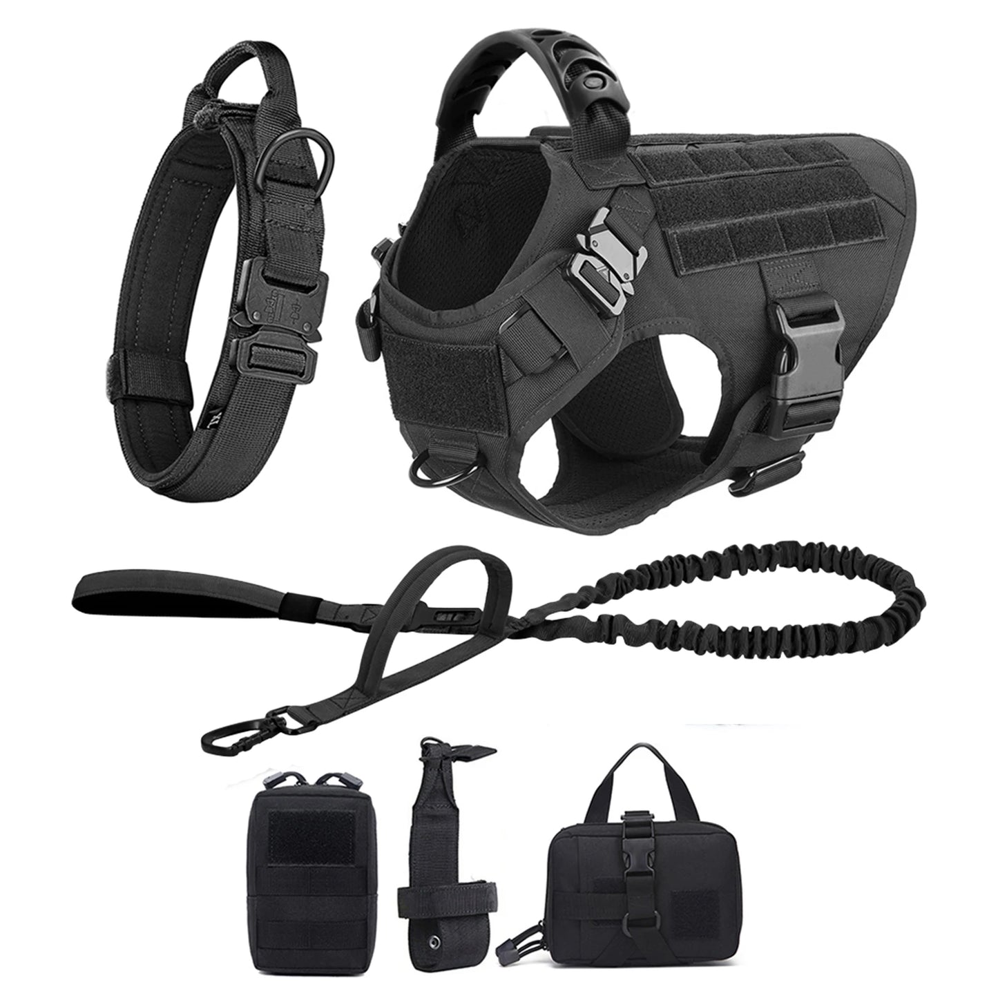 PETRAVEL Large Dog Harness Leash Set For Training And Walking