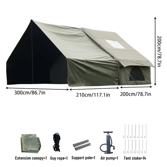 Pakicetus Inflatable Tent With Skylight For Family Use