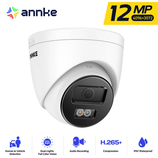 ANNKE 12MP Outdoor Smart Dual Light PoE Security Camera