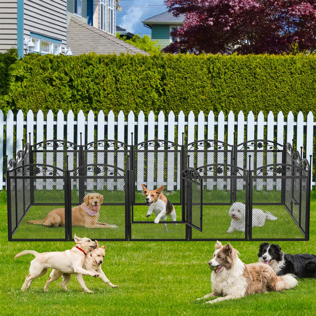 BINGOPAW Heavy Duty Dog Playpen With Waterproof Pad For Whelping