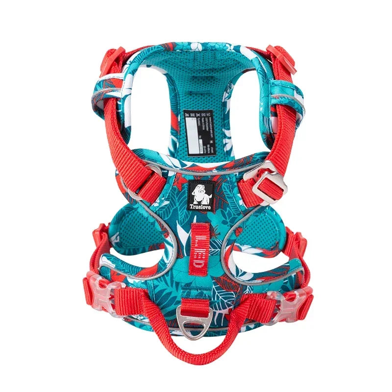 TrueLove Reflective Secure Adjustable Nylon Dog Harness With Durable Buckles