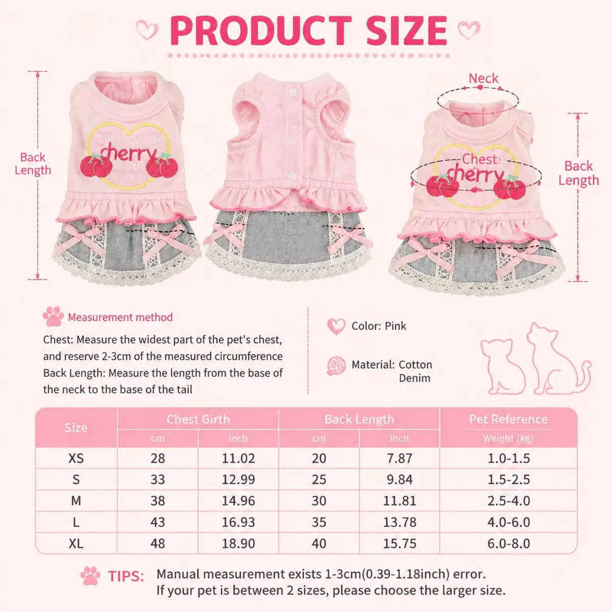 Small Dog Denim Skirt Vest Outfit Spring Pet Clothes Walking Travel Outdoor Fashion Apparel Pet and Home Outlet