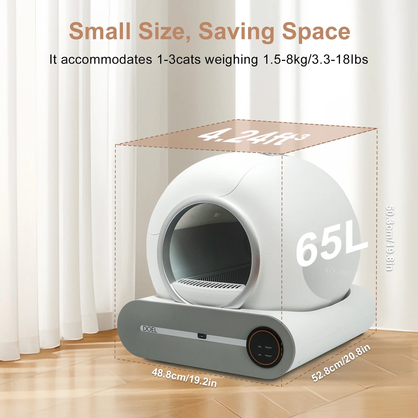 Doel Self Cleaning Smart Cat Litter Box With App Control
