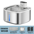 ERAMONG Ultra Quiet Wireless Cat Water Fountain With Motion Sensor Pet and Home Outlet